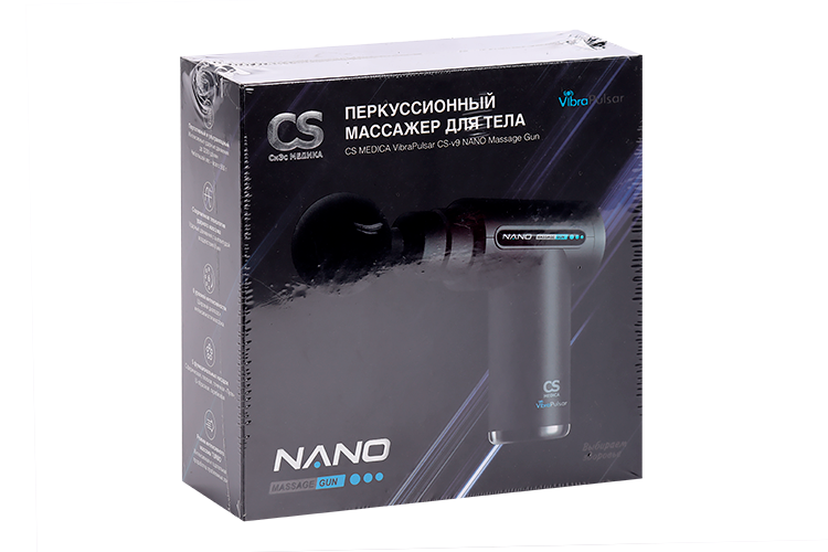 Массажер д/тела CS Medica VibraPulsar CS-v9 NANO Massage Gun перкуссионный черный