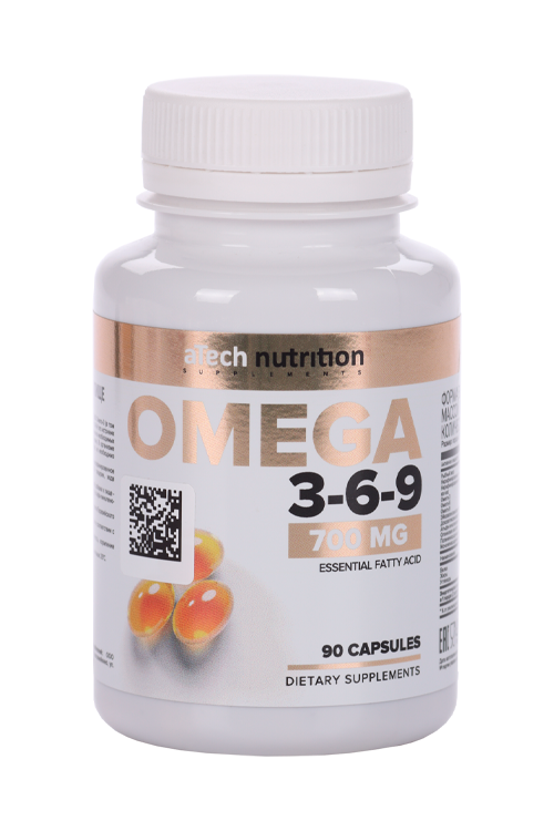 

Омега 3-6-9 aTech Nutrition, 700 мг, 90 шт, капсулы желатиновые мягкие