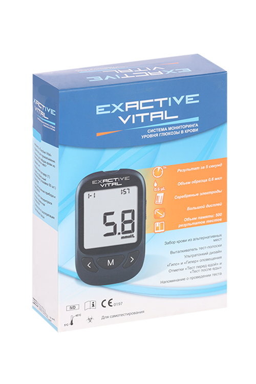 

Cистема мониторинга уровня глюкозы в крови Exactive Vital