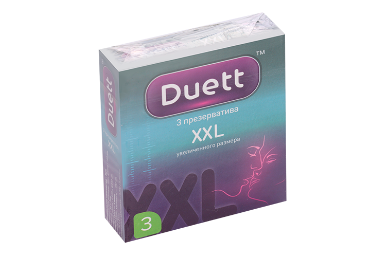 Презервативы Duett XXL, 3 шт