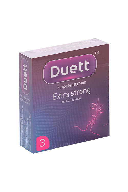 Презервативы Duett Extra Strong, 3 шт