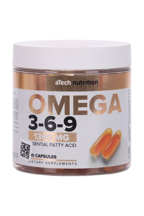 

Омега 3-6-9 aTech Nutrition, 1 350 мг, 90 шт, капсулы