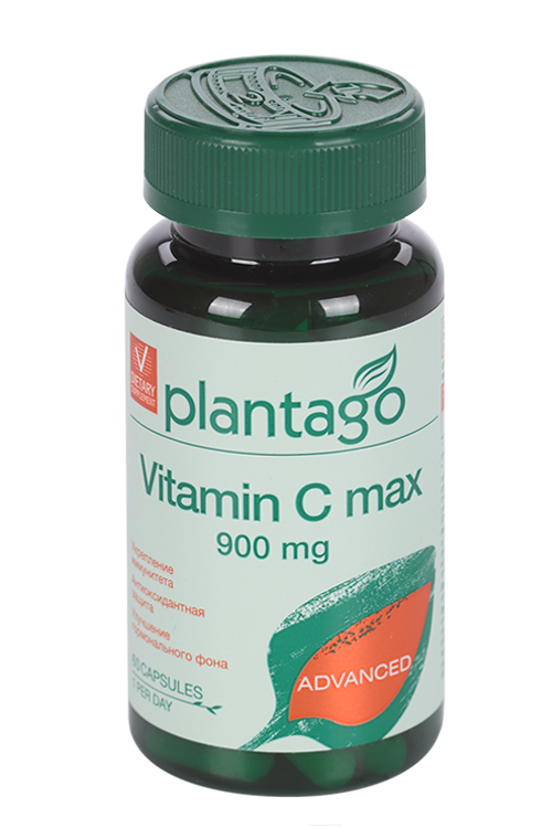 

Vitamin C max 900 Plantago, 60 шт, капсулы