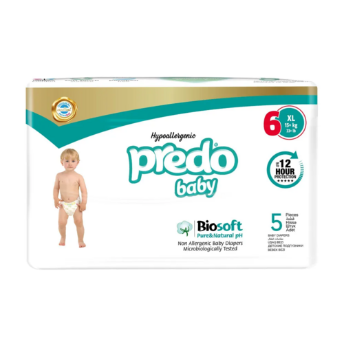 

Подгузники PREDO Baby №6 (15+кг), 5 шт