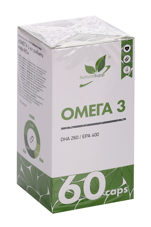 

Омега 3 из рыбьего жира NS Naturalsupp, 60 шт, капсулы