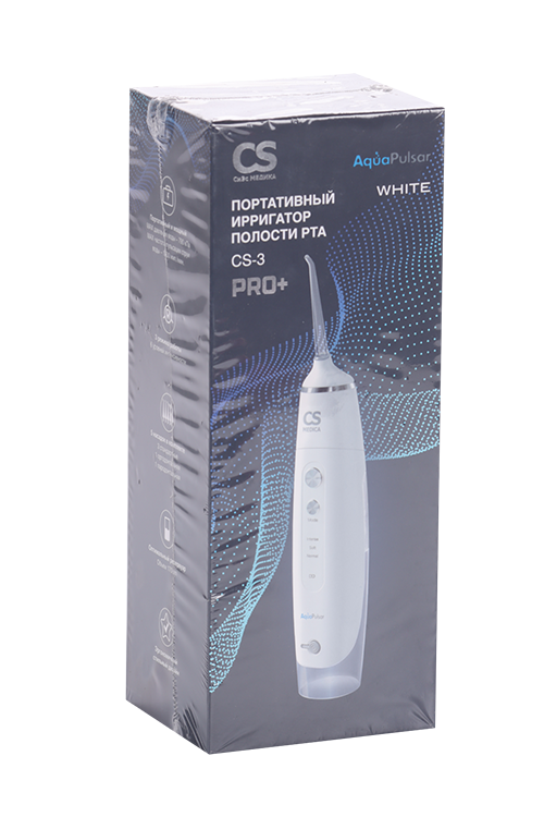 

Ирригатор полости рта CS Medica AquaPulsar CS-3 PRO+White портативный