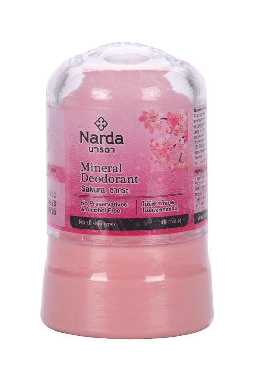 

Дезодорант NARDA Mineral deodorant кристаллический Sakura, 45 г