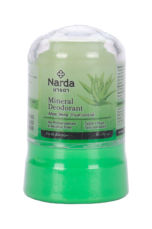 Дезодорант NARDA Mineral deodorant кристаллический Aloe Vera, 45 г