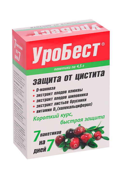 

Уробест, 4,5 г, 7 шт, порошок