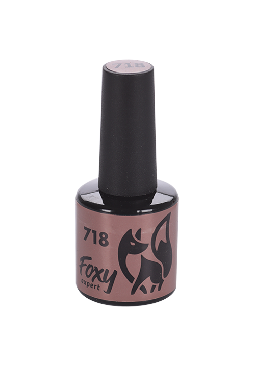 

Гель-лак FOXY EXPERT коричневый д/ногтей N718 8 мл