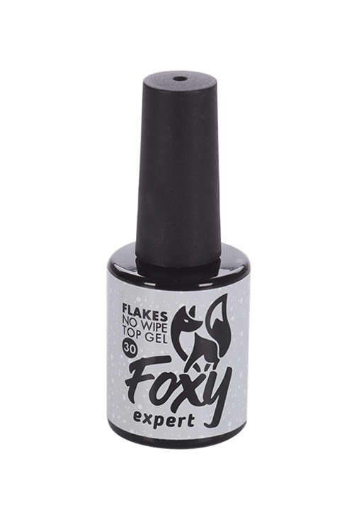 

Покрытие FOXY EXPERT FLAKES глянц б/липк слоя с белыми хлопьями 10 мл