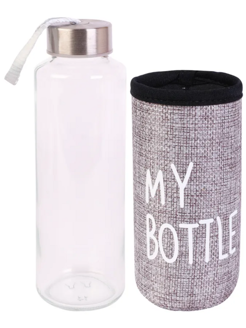 

Бутылка Miland My bottle д/воды в чехле серый 400 мл