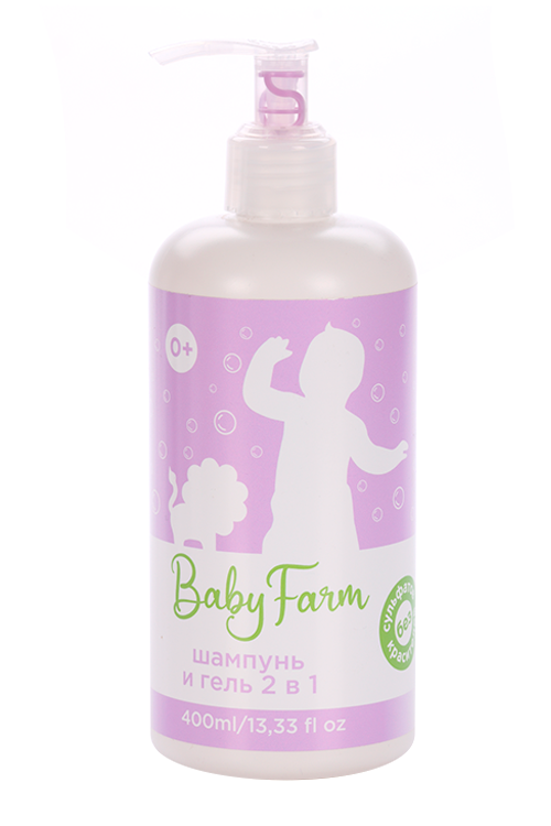 

Шампунь и гель Elfarma Baby Farm 2 в 1 детский, 400 мл