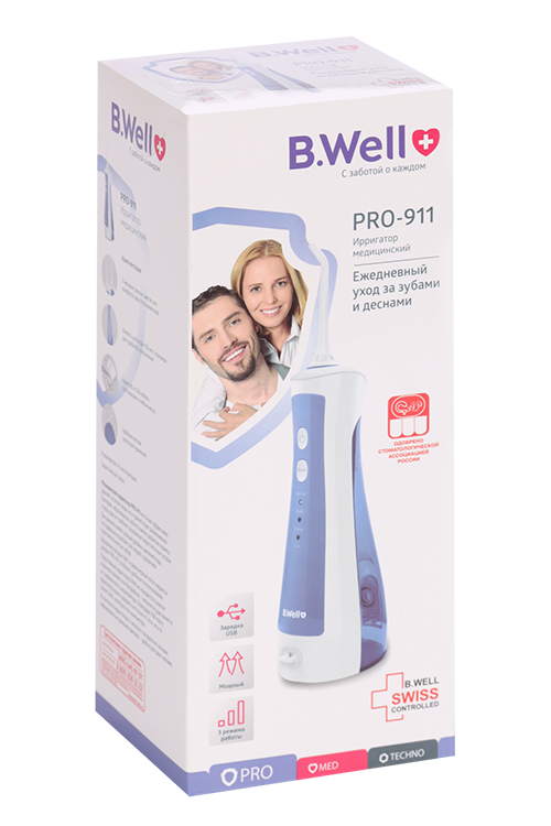 

Ирригатор B.Well PRO-911 д/полости рта с адаптером