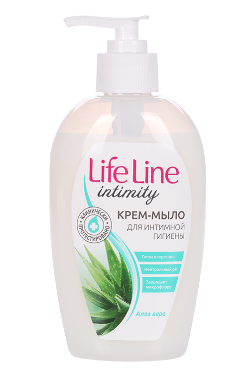 Крем-мыло Весна Life Line алоэ вера д/интимного ухода, 280 г