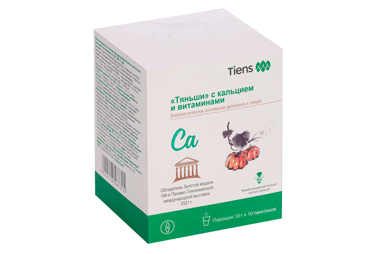

Тяньши с кальцием/витаминами Tiens, 10 г, 10 шт, пакеты