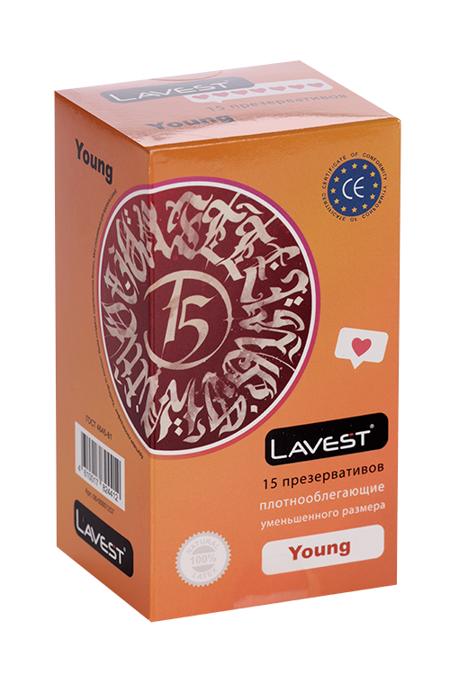 Презервативы Lavest Уменьшенного размера, 15 шт