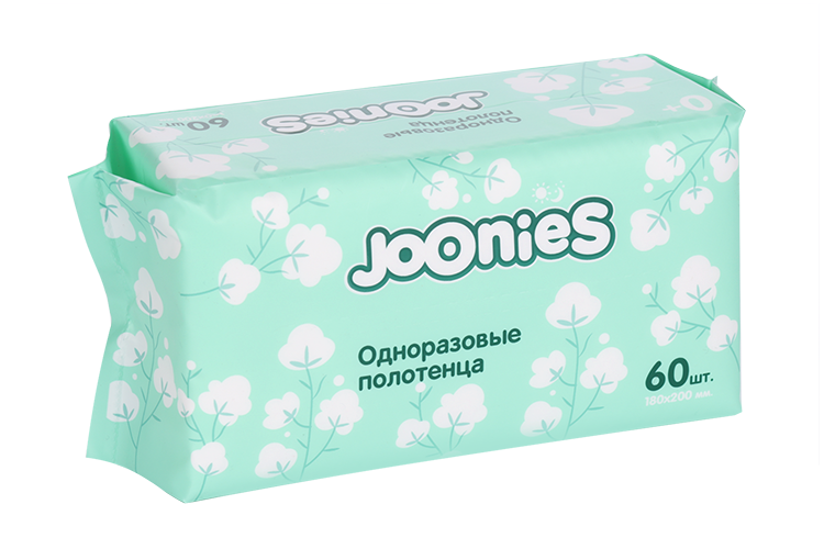 Полотенца Joonies однораз, 60 шт