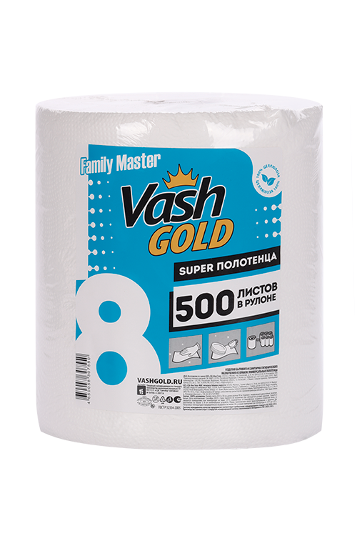 

Полотенца Vash Gold бумажные 500 лист