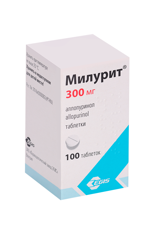

Милурит 300 мг, 100 шт, таблетки