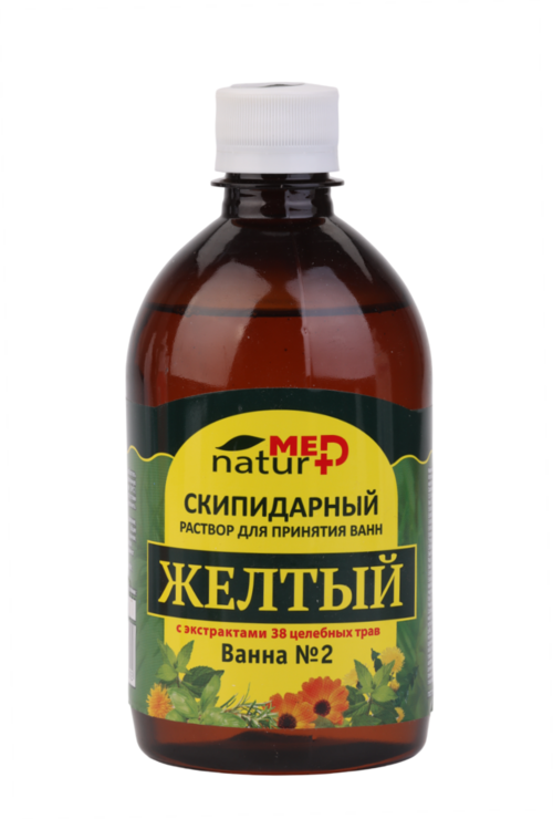 

Раствор Naturmed Желтый скипидарный с экстракт 38 трав д/ванн, 0,5 л