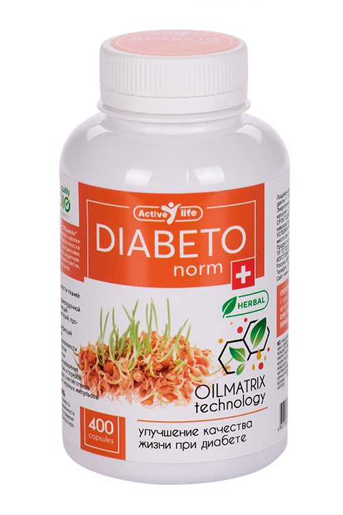 

DIABETOnorm Active life, 400 шт, капсулы