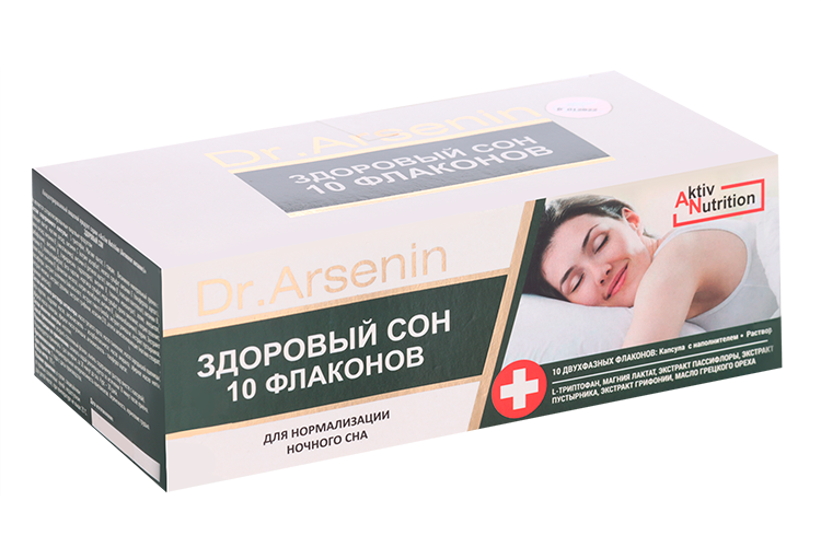 Пищевой продукт Здоровый сон Dr.Arsenin концентр 10 фл по 10,5 г