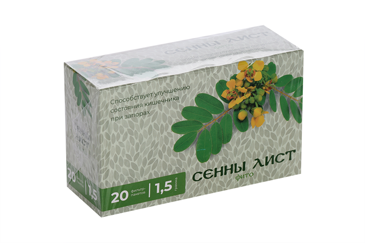 

Сенны лист Фито, 1,5 г, 20 шт, ф/п