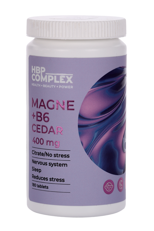 Magne+B6 Cedar HBP Complex, 180 шт, таблетки