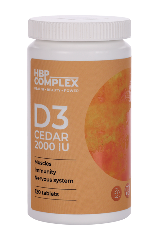 D3 Cedar HBP Complex, 120 шт, таблетки