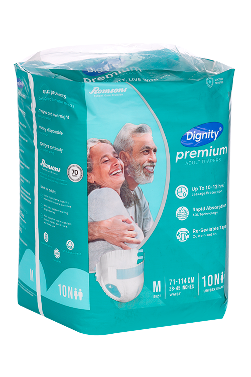 

Подгузники д/взрослых Dignity Premium Adult Diapers р M, 10 шт