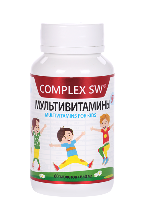

Мультивитамины Complex SW д/детей, 60 шт, таблетки жевательные