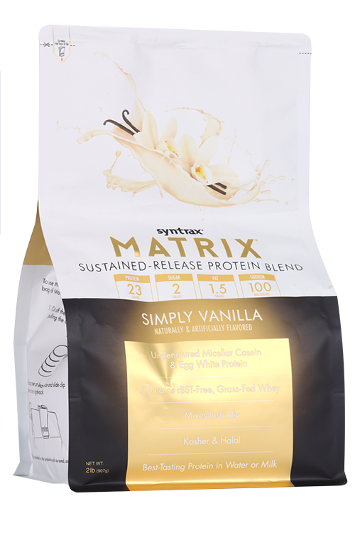 

Протеин Syntrax Matrix 2lb ваниль, 907 г, (дой-пак)