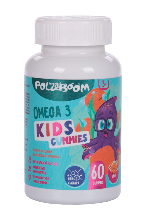 

Omega-3 Kids, 60 шт, пастилки