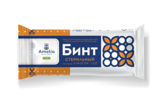 Бинт стер Амелия 5м х 10см