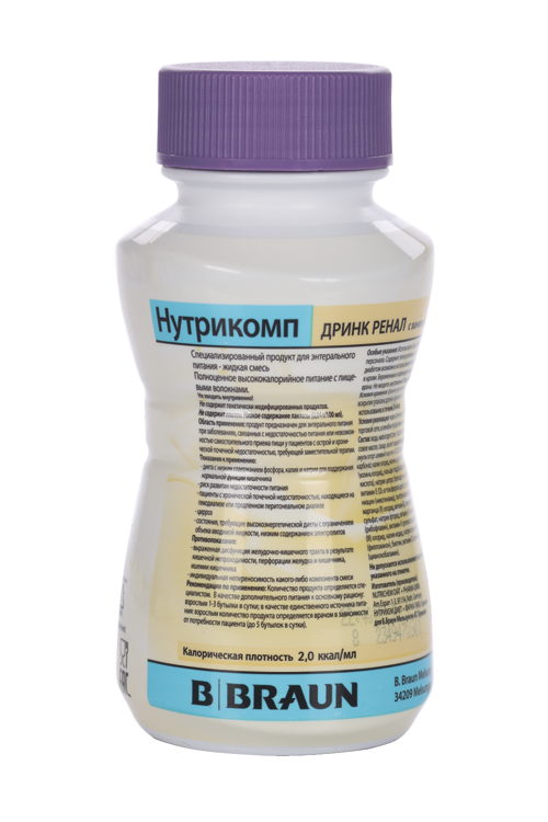 

Нутрикомп Дринк ренал, 200 мл, пласт бут