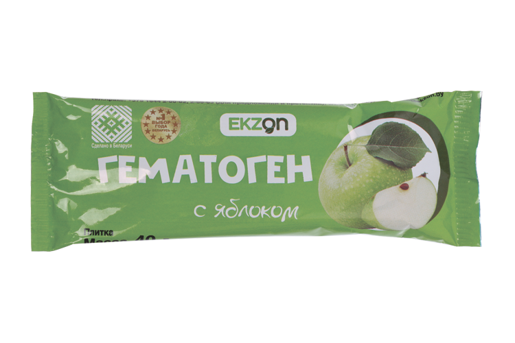 Гематоген Экзон с яблоком, 40 г