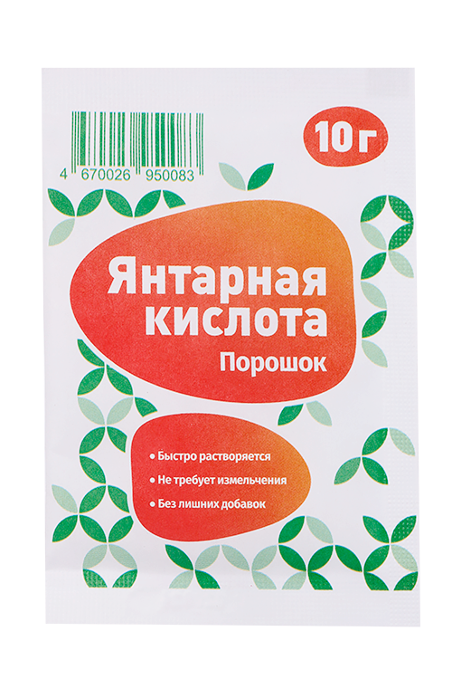 

Янтарная кислота, 10 г, порошок