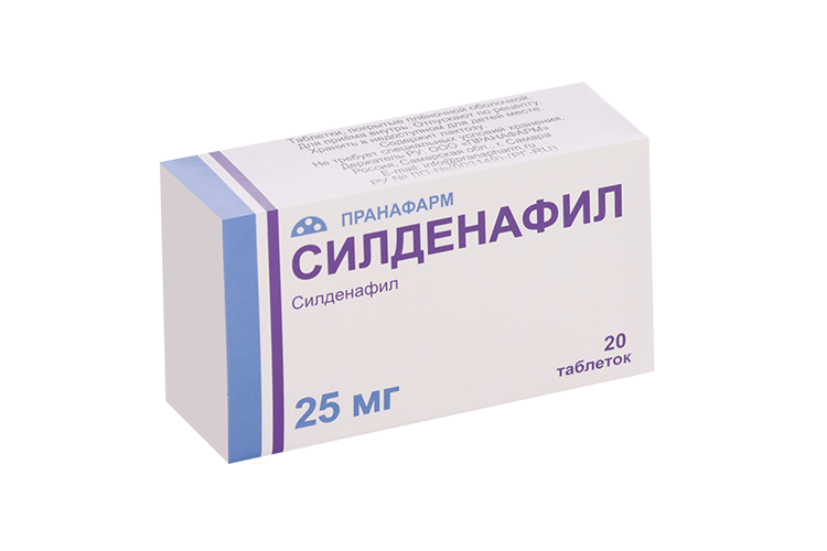 

Силденафил 25 мг, 20 шт, таблетки покрытые пленочной оболочкой