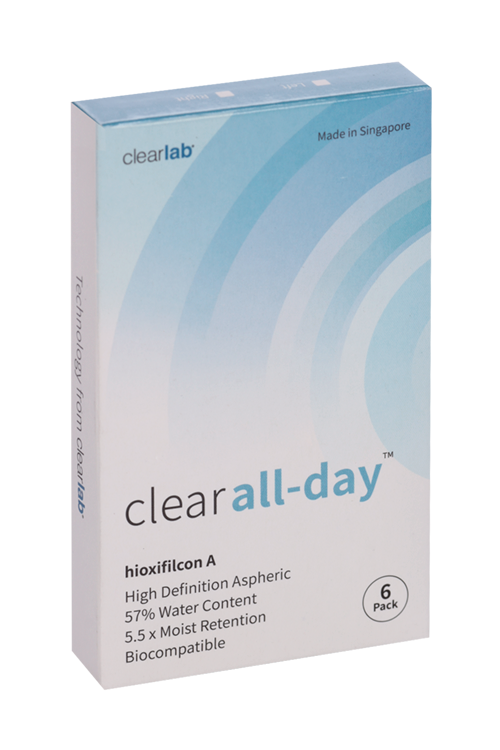 Линзы Clearlab Clear all-day контактные R 8.6 (диоптрия -4,5), 6 шт