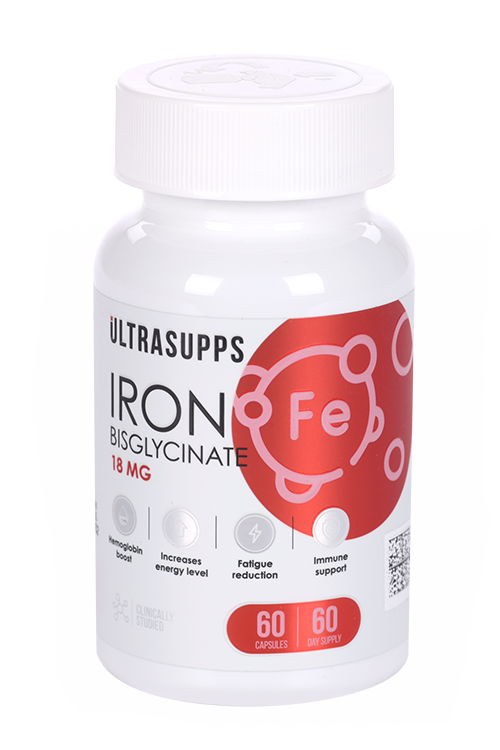 

Железо ULTRASUPPS, 60 шт, капсулы