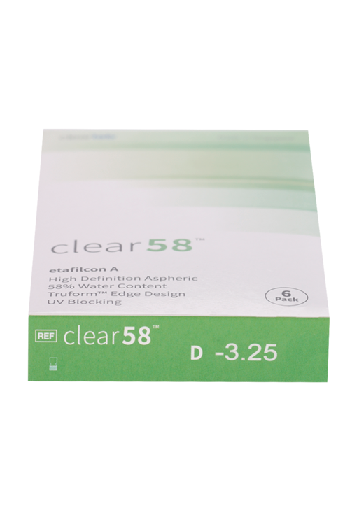 Линзы Clearlab Clear58 контактные R 8.3 (диоптрия -3,25), 6 шт