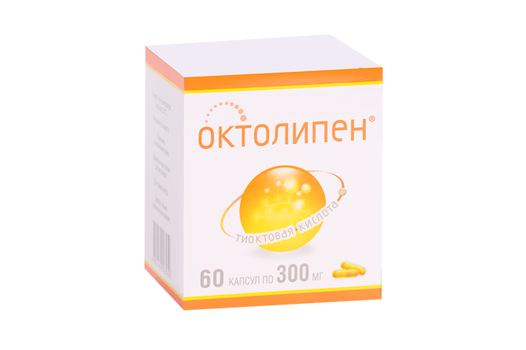 Октолипен 300 мг, 60 шт, капсулы