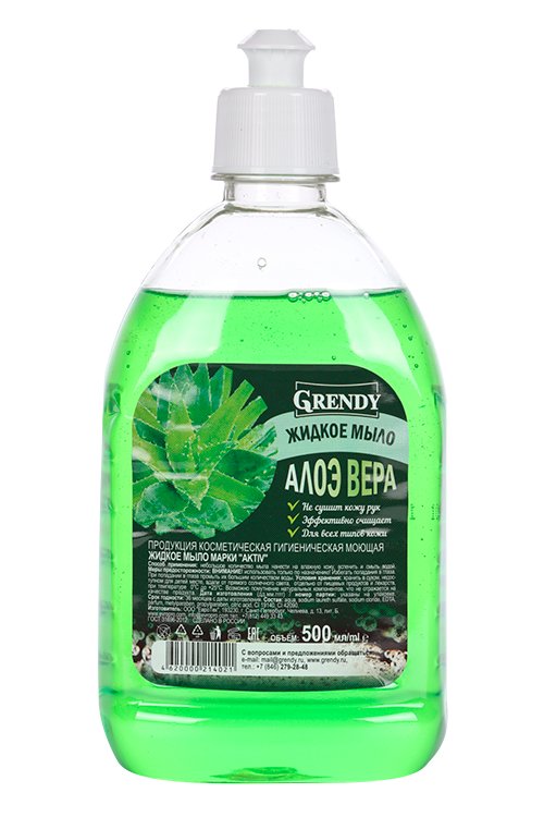 

Мыло жидкое Grendy Алоэ Вера, 500 мл