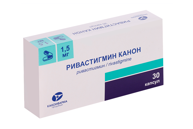 

Ривастигмин Канон 1.5 мг, 30 шт, капсулы
