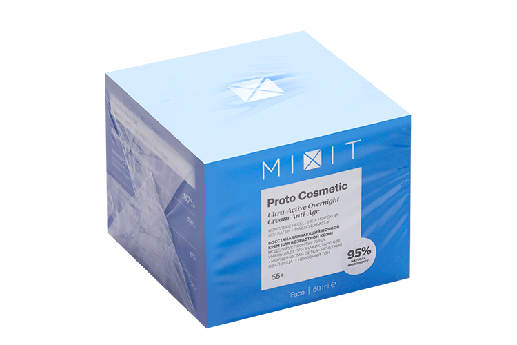 Крем MIXIT Proto Cosmetic Recelline 55+ восстан ночн д/возраст кожи лица, 50 мл