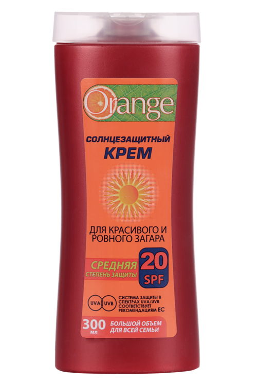 

Крем Orange солнцезащит SPF20 д/загара, 300 мл