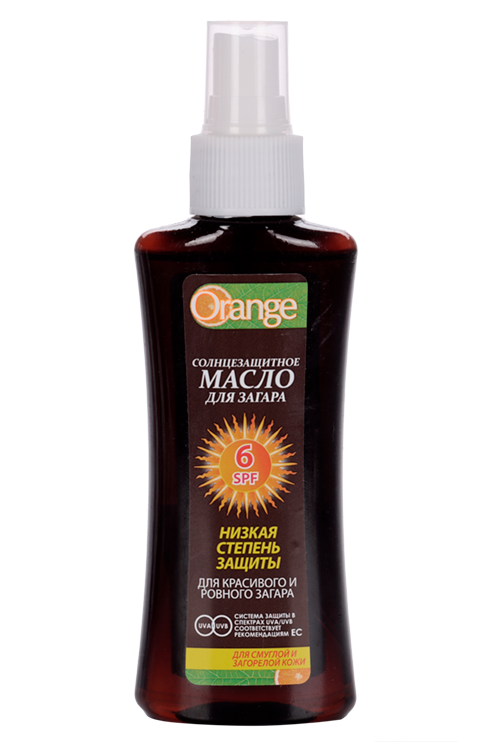 

Масло Orange солнцезащит SPF6 д/загара, 100 мл