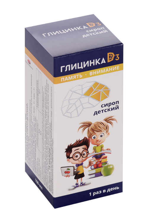 

Глицинка Д3 детский, 100 мл, сироп