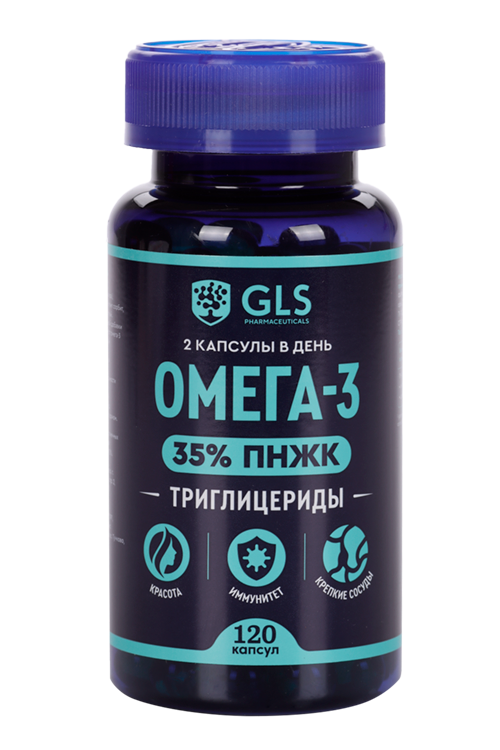 

Омега-3 35% GLS, 610 мг, 120 шт, капсулы